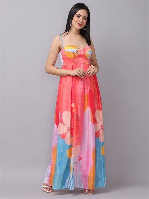 Rose Pink Sweetheart Neck Dress vastranandan order Buy Now..