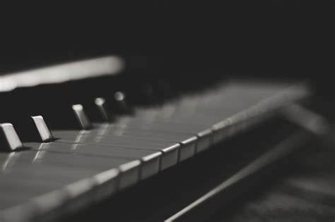 Free photo: Gray and Black Piano Keys - Acoustic, Black and white, Blur ...