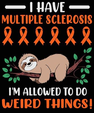 Multiple sclerosis awareness tshirt | Premium Vector
