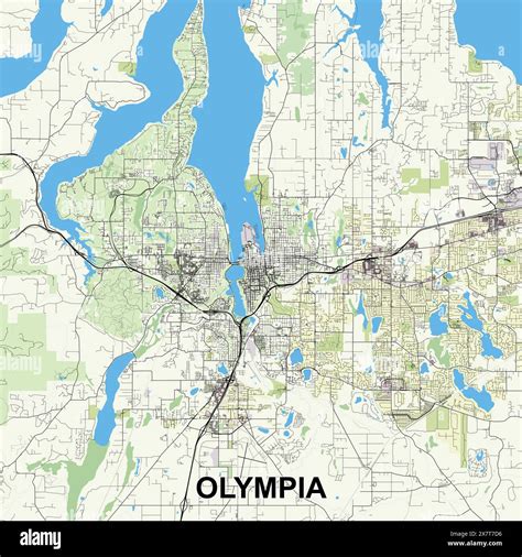 Map of olympia washington hi-res stock photography and images - Alamy