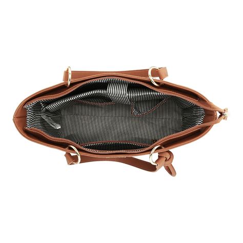 Buy Fastrack Tan Solid Tote Bag (M) Online