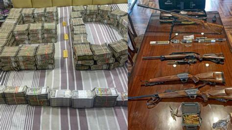 ED raids Congress MLA's house; 5 crore in currency, 300 guns, gold ...