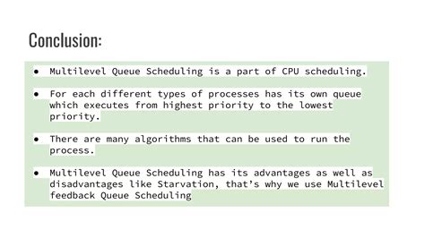 Scheduling Queue 的图像结果