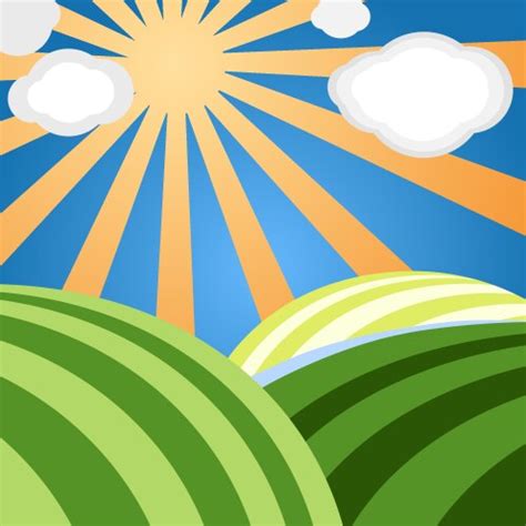 Cartoon Landscape Vector 的图像结果