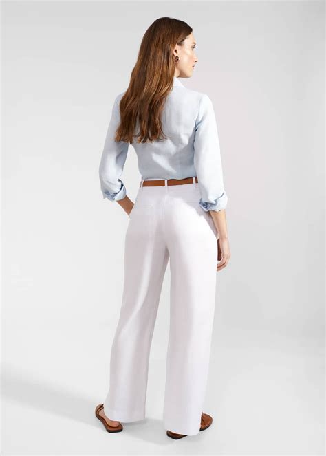 Petite Lynn Linen Trousers | Hobbs UK