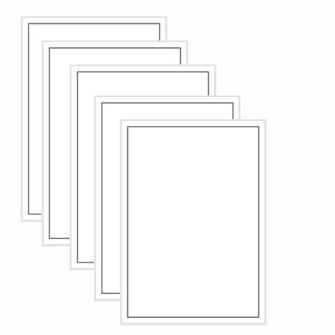 MATSY A4 sheets with Margins Borders, One side Margin Border, A4 sheets ...