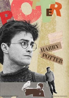 Harry Potter- Collage (Officially Licensed) Paper Print - Harry Potter ...