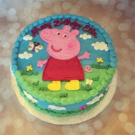 @rmiggs on Instagram: “Peppa Pig cake- this cake is made with dairy ...