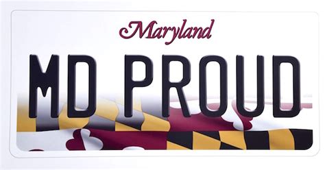 Maryland flag featured on new license plate
