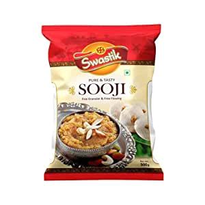 SWASTIK Fine Granular Pure & Tasty Wheat Sooji (5 Kg) : Amazon.in ...
