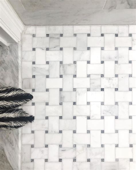 White Bathroom Basket Weave Floor at Patricia Kelly blog