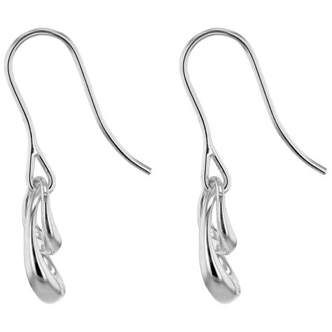Georg Jensen Offspring Sterling Silver Hook Earrings, Silver