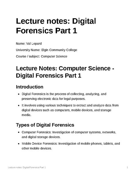 Image result for Computer Forensics Lecture