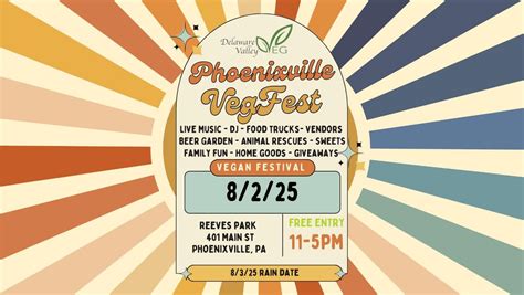 Phoenixville VegFest 2025, 401 Main Street, Phoenixville, PA, 2 August ...