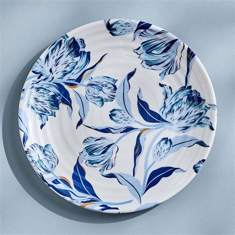 Buy Meadows Theme Melamine Printed Dinner Plate - 27cm from Home Centre ...