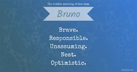 The hidden meaning of the name Bruno | Namious