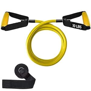 Strauss Single Resistance Tube| Door Anchor for Exercise & Stretching ...