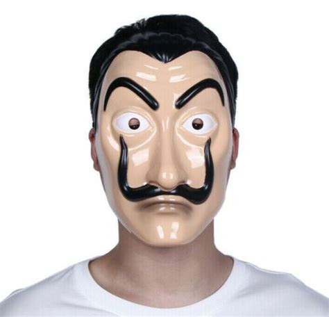 Buy Salvador Dali La Casa De Papel Money Heist Mask Costume Fancy Dress ...