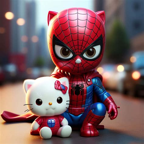 [100+] Fondos de fotos de Hello Kitty Y Spiderman | Wallpapers.com