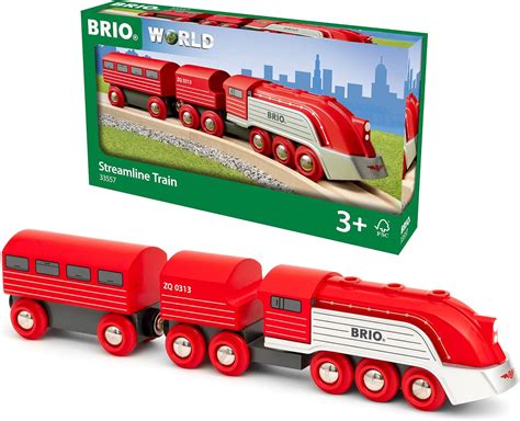 Brio World 33557 - Streamline Train - 3 Piece Wooden India | Ubuy