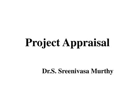Project Appraisal Example 的图像结果