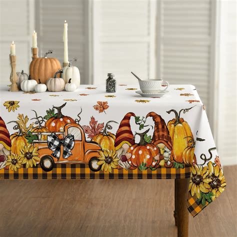 Amazon.com: BETGINY Fall Tablecloth 60x60 Inch Square Autumn ...