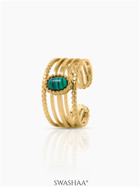 Buy Maro 18K Gold Plated Ring Online | Swashaa