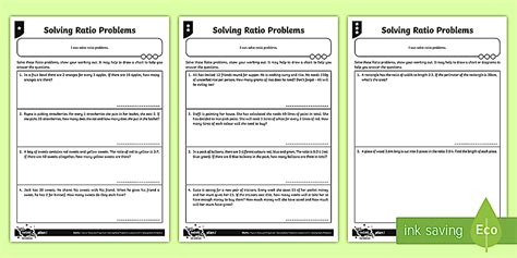 Ratio Word Problems | Teacher-created resource | Twinkl