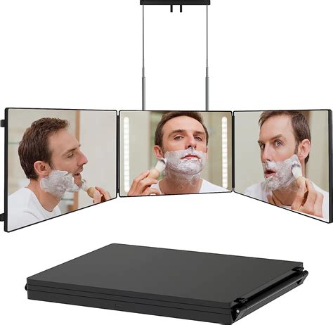 Amazon.com: Self Cut System, Self Cut Mirror, Trifold 3 Way Mirror with ...
