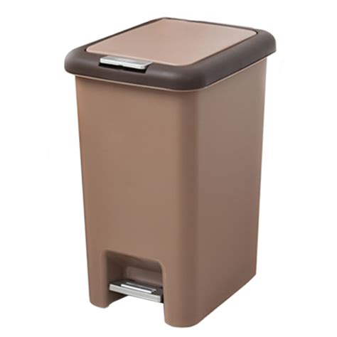 Inditake Plastic Pedal Dustbin 8L Square Step Trash Can Househod ...