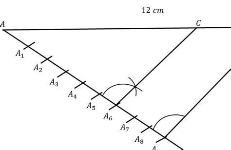 Draw a line of length 12 centimetres and divide it in the ratio 2:3:5 ...