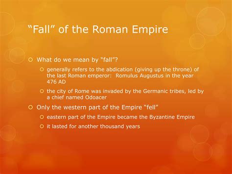 The roman empire | PPSX