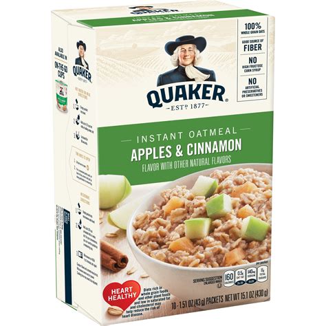 Quaker Instant Oatmeal Apple Crisp Nutrition Facts | Besto Blog