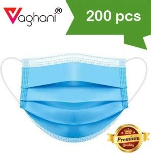 Vaghani 3 Ply Surgical Mask (200 Piece) ( With Nose Pin )( Primium ...