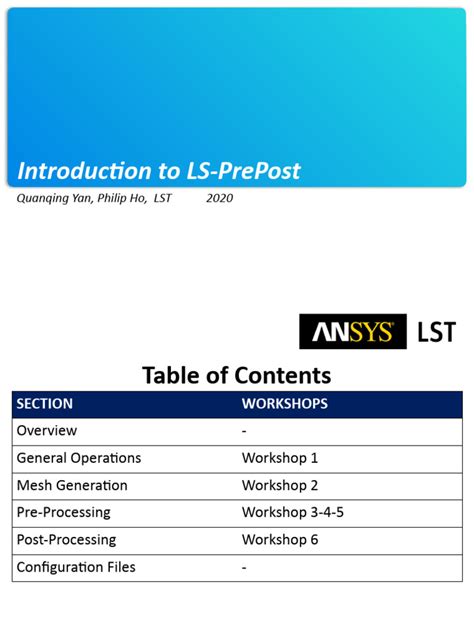 Image result for LS-PrePost Notes