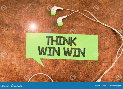Inspiration Showing Sign Think Win Win. Business Overview Business ...