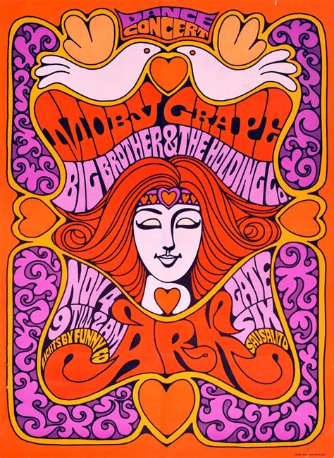 Unknown - Original Vintage Music Poster Moby Grape Ark Dance Concert ...