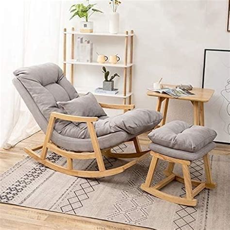 Lucky Wood Store Wooden Rocking Chair/Relax Chair for Adults for Office ...