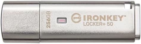Kingston Ironkey Locker+ 50 256GB Encrypted USB Flash Drive | USB 3.2 ...