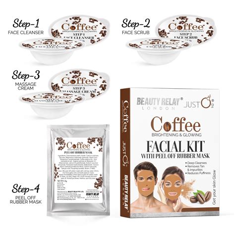 Coffee Facial Kit With Peel Off Rubber Mask