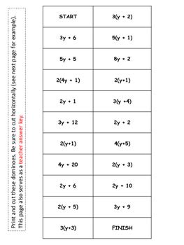 Distributive Property Games 的图像结果