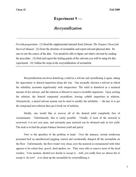 Recrystallization Lab Question 的图像结果