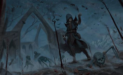Necromancer, by Me, Digital Art, 2022 : r/FantasyArt
