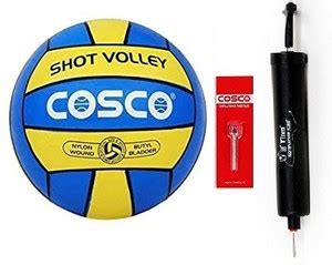 COSCO Combo of Shot Volley and Hand Pump Volleyball - Size: 4 - Buy ...