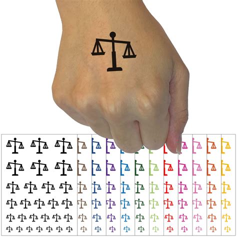 Justice Scales Tattoo