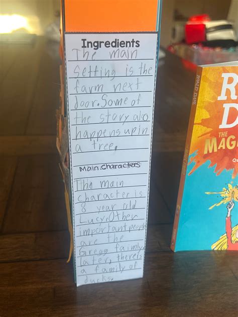 Cereal Box Book Report Template, Fun Book Project for Elementary ...