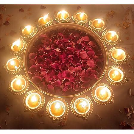 Buy Webelkart Diya Shape Flower Decorative Urli Bowl for Home ...