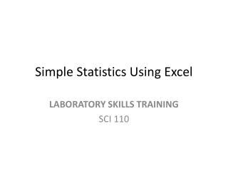 Image result for Using Excel Simple Statistics