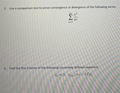 Image result for The Comparison Test Convergence Example