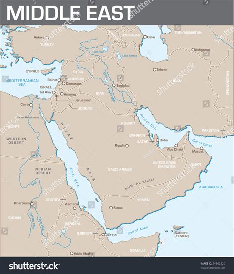 Arabian Desert Map Location